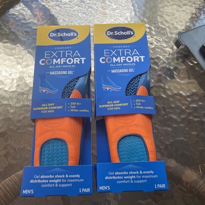 Dr. Scholl's Shoe Insoles EXTRA COMFORT Massaging Gel Men's 8-14 Insoles
