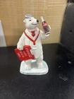 Vintage 1996 Coca Cola Polar Bear Ceramic Figurine  “Always A Doctor”