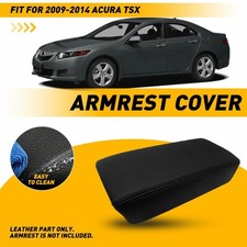 Center Console Lid Cover Skin Microfiber Leather For 2009-2013 2014 Acura TSX EV