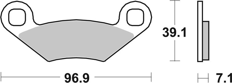 Plaquettes de frein BREMBO 07PO01SD en métal fritté pour moto tout-terrain