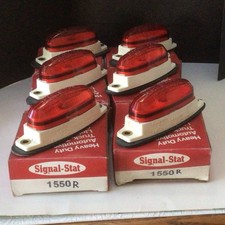 Vintage Signal Stat Red Marker Lights Lit Of 6