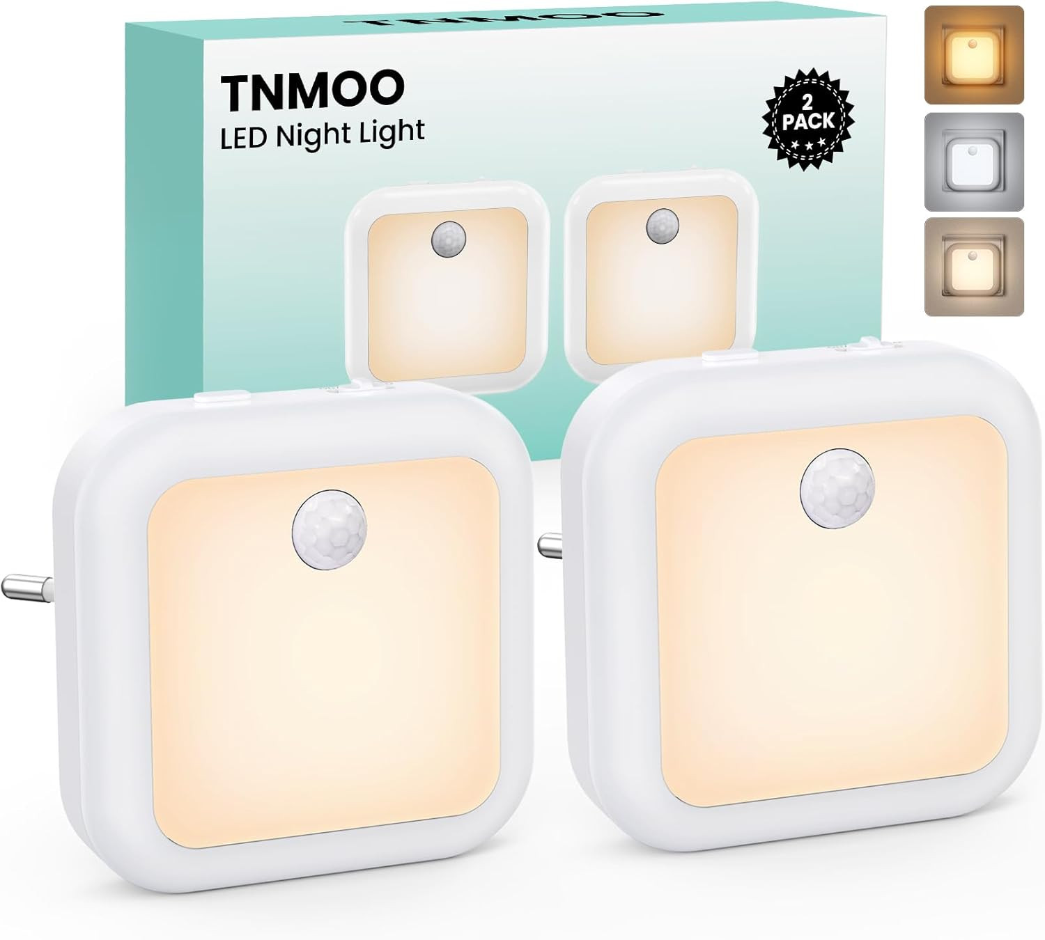 Luce Notturna Bambini da Presa 2pz - Sensore Movimento Anti-Paura
