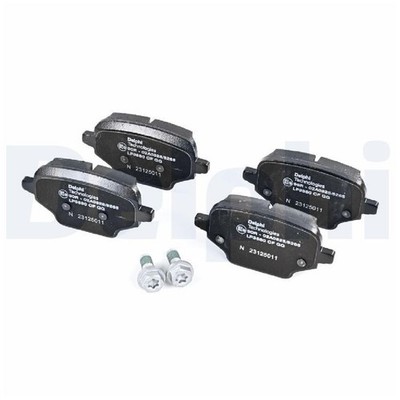 Satz Bremsbeläge Bremsklötze hinten für Opel Combo K9 E | 23884778