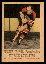 1951-52 Parkhurst VG/EX Roy Conacher Rookie #50