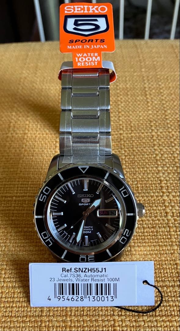 SEIKO 5 SPORTS SNZH55J1 Automatic 100 Water Resistant (Imported) image 5