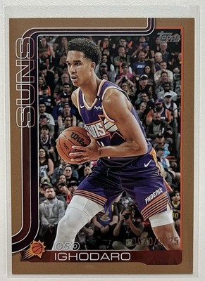 2025-26 Topps NBA Osa Ighodaro Gold Parallel #/2025 Phoenix Suns #160