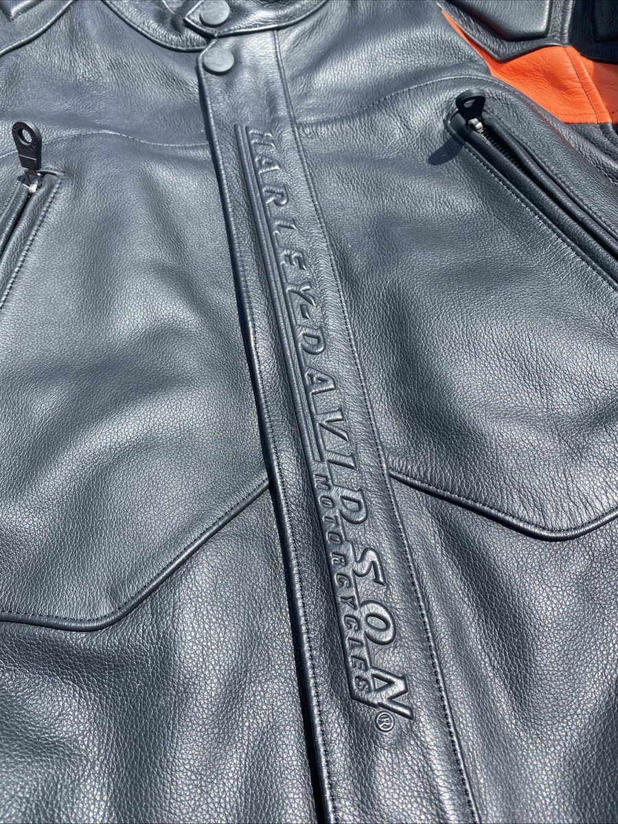Harley Davidson Men STRATOS Leather Jacket Medium 97930-94VM