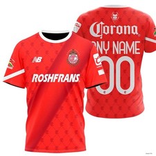 Personalized LIGA MX Deportivo Toluca Shirt 3D 2024-2025 For Men And Kits