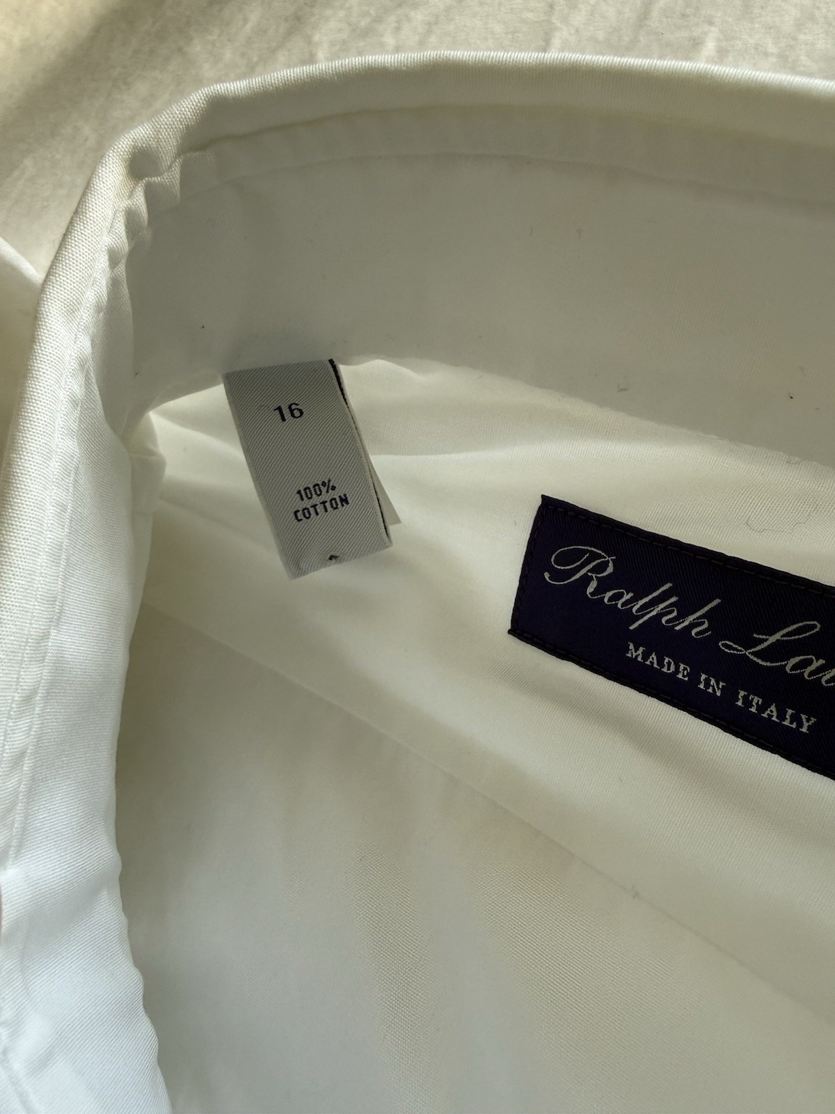 *NWOT* Ralph Lauren Purple Label Tuxedo Shirt, French Cuffs, Sz 16 $795 image 10