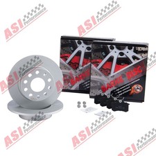 Rear Brake Discs + Pads for Audi A3 8P Seat Leon 1P 5F Skoda Octavia 2 AU