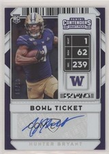 2020 Contenders Draft Picks College Bowl Ticket 61/99 Hunter Bryant Auto 03rx