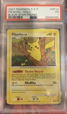 Nintendo 2007 Pikachu DP16 Black Star Promo Holo Promo PSA 1 Eng 59425360 on eBay