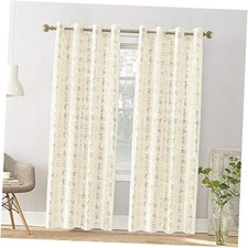 Luxury Cream Velvet Blackout Curtains 84 52"W x 84"L Pack of 1 Silver cream