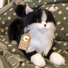 Chongker Weighted Stuffed Animals,Handmade Realistic Cat Plush Toy