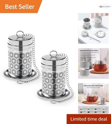 Compact Stainless Steel Tea Ball Strainers - Perfect for Black Tea & More