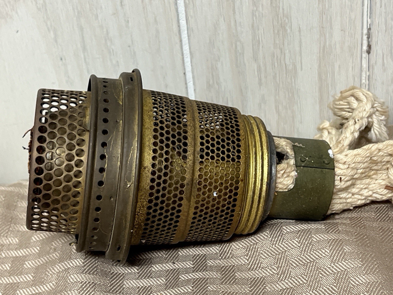 antique ALADDIN oil lamp burner Model B Nu-Type w/ wick Parts