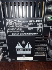 Denon AVR 1907 - MultiZone Surround Receiver Dolby  DTS 7.1 Channel Tested