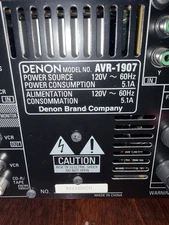 Denon AVR 1907 - MultiZone Surround Receiver Dolby & DTS 7.1 Channel Tested