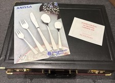 Besteckkoffer 70 Teilig Edelstahl Silberfarben