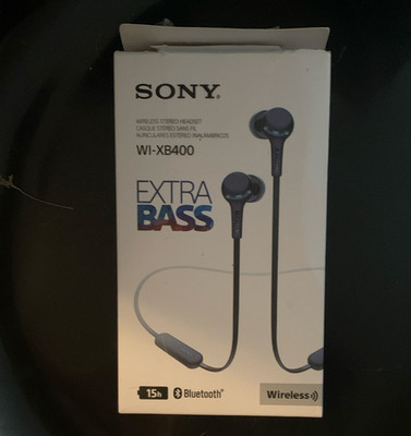 Sony WI-XB400 EXTRA BASS Bluetooth Wireless In-Ear Earbuds w/ Built-In Mic Blue