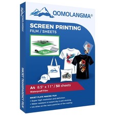 Waterproof Inkjet Milky Transparency Film 8.5" x 11" Inkjet Transparency Film...