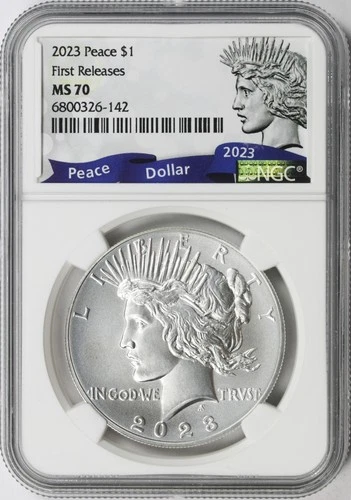 2023 $1 Peace Dollar NGC MS70 First Releases