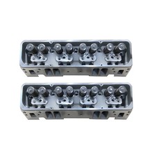 Pair Engine Cylinder Heads For SBC Chevy 350 190cc 64cc 2.02/1.60 Angle FF281.10