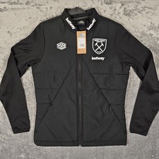 West Ham 2024/2025 Black Thermal Training Jacket *BNWT* Umbro Medium M Betway