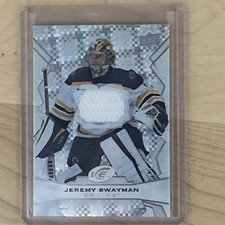 Jermey Swayman 22-23 #21 Upper Deck ICE - PATCH GAME USED Jersey Bruins Boston