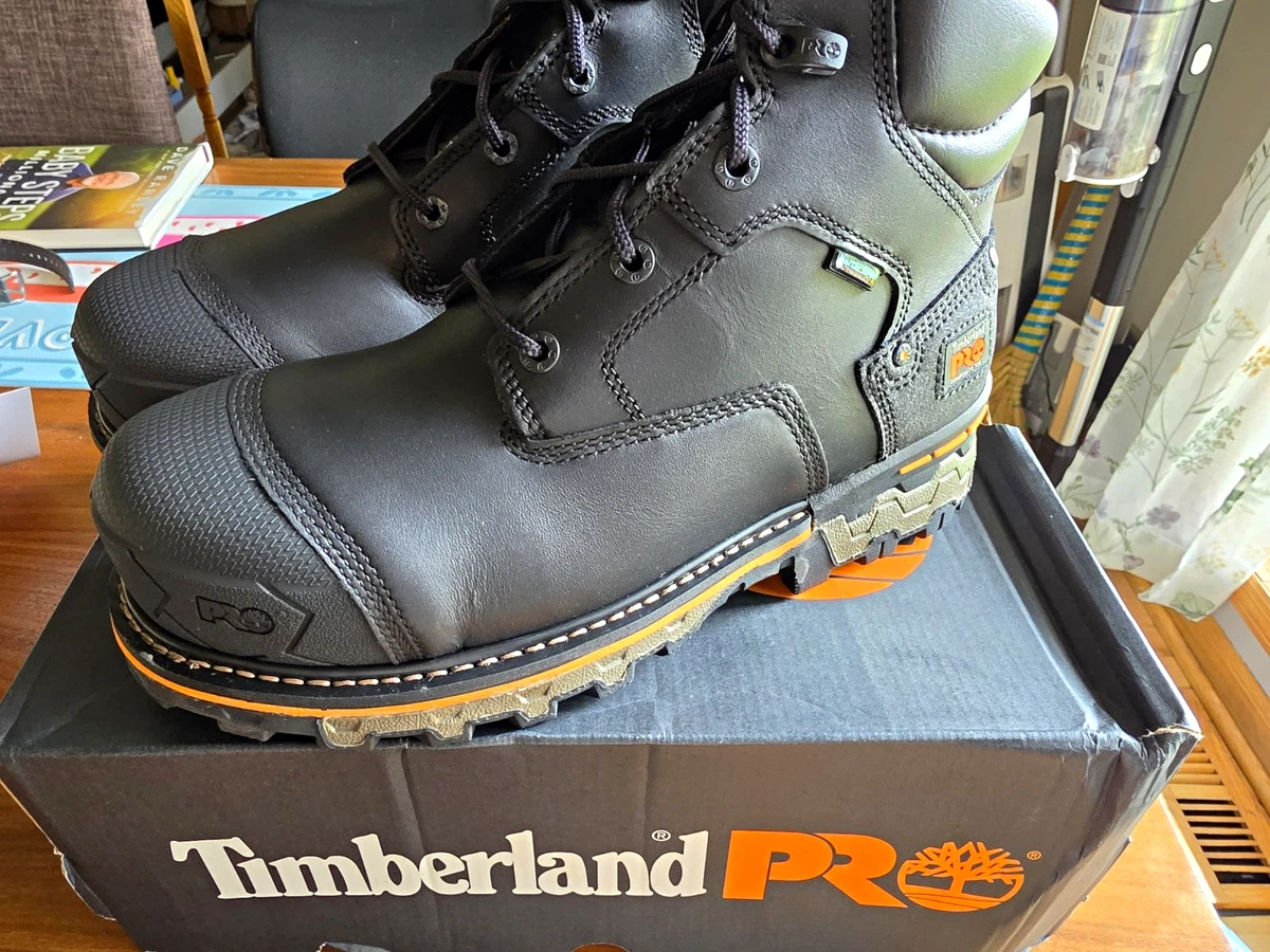 Timberland PRO SD35 Safety Shoes Brown Leather Men’s 8.5W ESD New Timberland work shoes main image 3