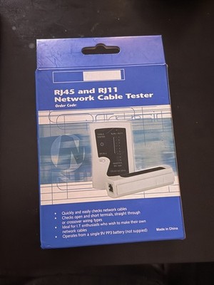 RJ45 CAT5e CAT6 RJ11 Netzwerkkabeltester Ethernet LAN PC Kabel Leitung Testwerkzeug