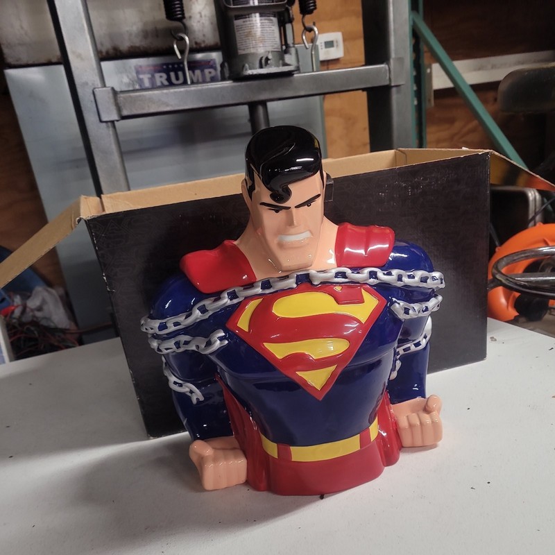 Vintage Superman Warner Bros Studios Cookie Jar (1997, Ceramic) New