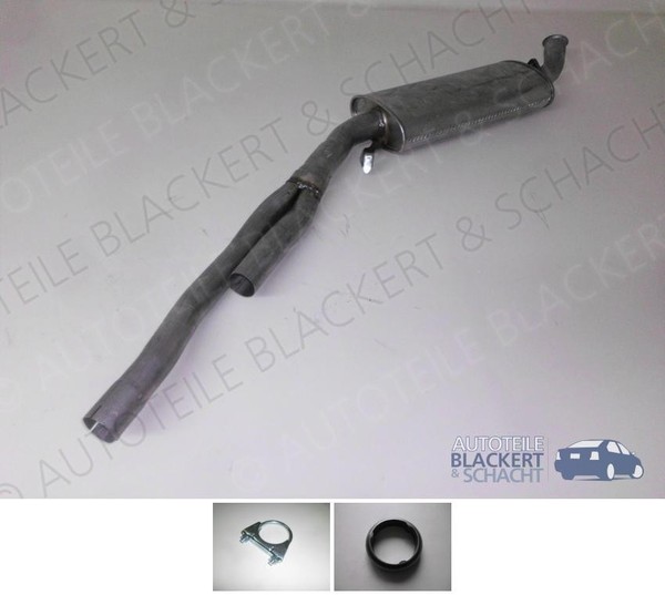 Auspuff Mitteltopf + Anbauteile FüR Audi 100 + Avant 2.6 + 2.8 Abc/Aah 1990-1994-image
