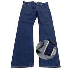 1791 Supply Co Selvage Straight Denim Jeans Mens 36x34 Excellent Made In USA Raw