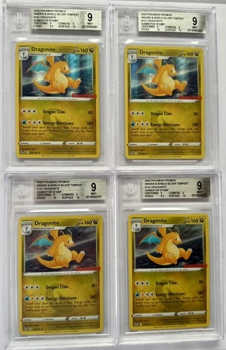 (4) Dragonite 131/195 PSA 10 GameStop Exclusive Stamp Pokemon Promos BGS 9 MINT!