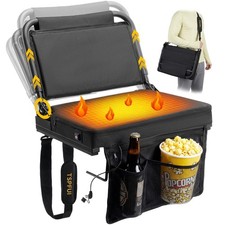 Heated Stadium Seat, Folding Chair with Back Support for Bleachers