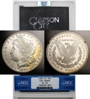 1883-CC Morgan Dollar $1 MS 65 NGC GSA Hoard Box and COA Color Toned
