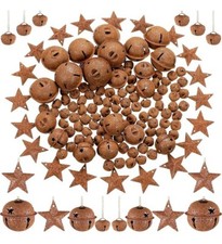 Rusty Jingle Bells Stars 140 Piece Lot Christmas Crafts Decor Decorations