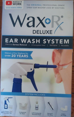 Wax-Rx Deluxe Ohrenschmalz Entfernung Ohrenspülsystem 15,2oz Neu!