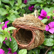 Bird house bird nest garden decoration creative ecological grass bird cage