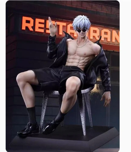 Jujutsu Kaisen Gojo Satoru 1/6 Figure GK Statue Collectible Model W/two Heads - Picture 4 of 6