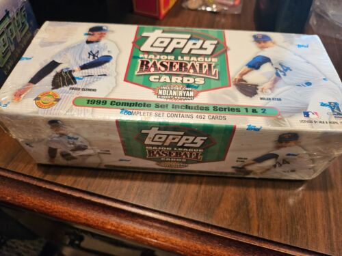 1999 Topps Baseball Complete 462 Card Factory Sealed Set w/ NOLAN RYAN Insert