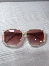 Vintage Sunglasses Pierre Cardin 599-5040-67 Clear Rose White Frames Only