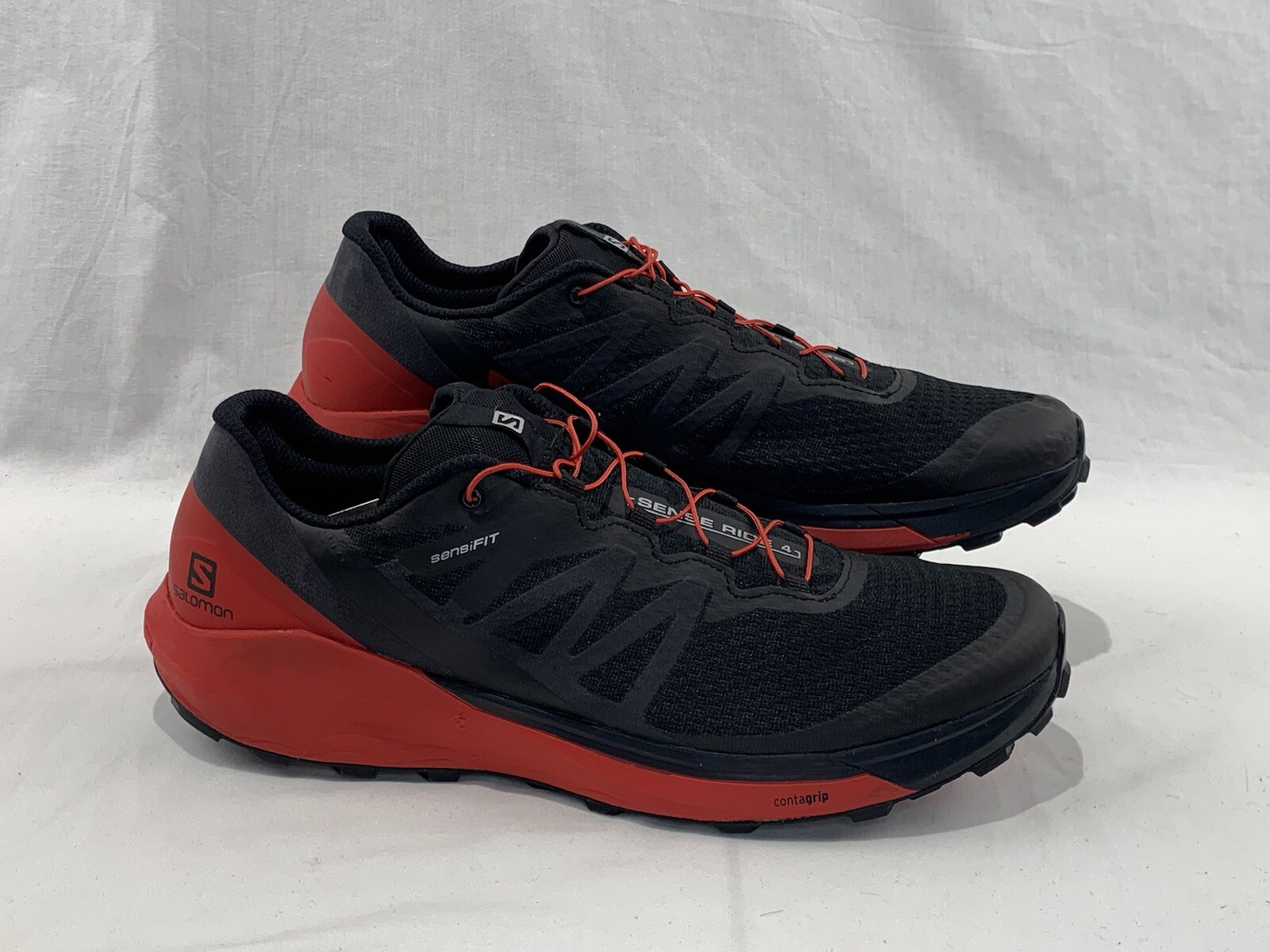 Scarpe da trekking Salomon Sense Ride 4 nero rosso uomo taglia 12