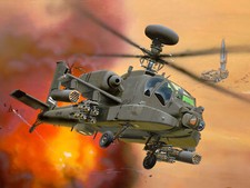 Image of AH-64D Longbow Apache Helicopter Helicopter 1:144 Plastic Model Kit REVELL