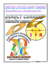 197 page REDSTONE ARSENAL DIRECT CURRENT DC Electronics Presentation on Data CD