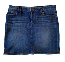 Tommy Hilfiger Jean Size 10 Mini Skirt Blue 35" Waist