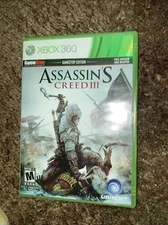 Assassin's Creed III 3 (Microsoft Xbox 360, 2012) CIB Gamestop Edition Tested