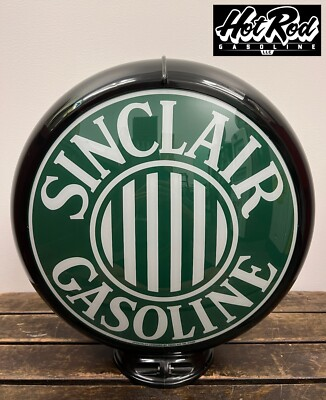 #ad #ad SINCLAIR GASOLINE Reproduction 13.5quot; Gas Pump Globe Black Body $175.00