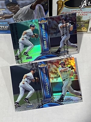 1999 finest Craig Biggio & Jeff Bagwell double feature twin refractors w/coating